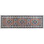 Runner Rug Runner Blue And Orange Polyester 60 X 200 Cm Oriental Distressed Decorations