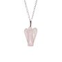 Gemstone Guardian Angel Pendant - Rose Quartz