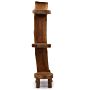 Natural Teak Log Shelve Display 3 Shelves 100cm High