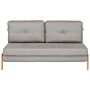 Sofa Bed Light Grey Fabric 2 Seater Cushions Scandinavian Beliani