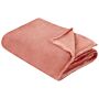 Blanket Red Polyester 200 X 220 Cm Soft Pile Bed Throw Cover