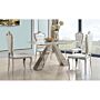 Madagascar Pu Dining Chair Stainless Steel & Pu