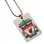 Liverpool Fc Enamel Crest Dog Tag & Chain