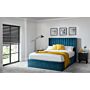 Langham Scalloped Headboard Storage Bed 150cm - Teal