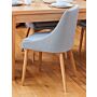 Oak Grey Chair (pack Of Two)