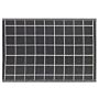 Outdoor Area Rug Black Synthetic 120x180 Chequered Pattern Weatherproof