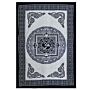 Single Cotton Bedspread + Wall Hanging - Mono - Om Mandala