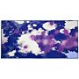 Area Rug Carpet Multicolour Polyester Fabric Abstract Pattern Rectangular 80 X 150 Cm