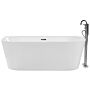 Bathtub White Sanitary Acrylic Oval Single 170 X 80 Cm