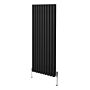 Oval Column Radiator & Valves - 1600mm X 600mm – Black