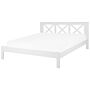 Bed Frame White Pine Wood Super King Size 6ft