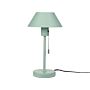 Table Lamp Light Green Iron Cone Shade With Pull Switch