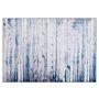 Rug Grey And Beige Polyester 140 X 200 Cm Low Pile Modern Abstract Pattern