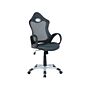 Office Chair Grey And Green Mesh Fabric Swivel Tilt Mechanism Adjustable Seat Height Ergonomic Backrest