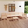 Vidaxl 8 Piece Garden Lounge Set Solid Pinewood