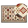 Wool Area Rug Multicolour 200 X 300 Cm Hand Woven Kilim Rug