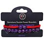 Gemstone Double Power Bracelets- Amethyst