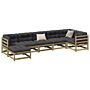 Vidaxl 7 Piece Garden Sofa Set Impregnated Wood Pine