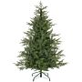 Homcom 5ft Artificial Christmas Tree With 1724 Tips, Metal Base, Realistic Hinged Xmas Tree, Easy To Assemble, Green