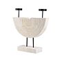 Candleholder White Light Paulownia Wood 2 Tealight Slots Stand Handmade Natural