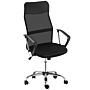 Homcom Ergonomic Office Chair Mesh Chair With Adjustable Height Tilt Function Black