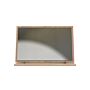 Devon Large Desktop Mirror In Bardolino Oak