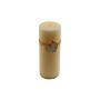 Large Cream Ridged Pillar Candle With Heart Decoration