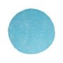 Shaggy Area Rug Blue 140 Cm Modern High-pile Machine-tufted Turquoise Round Carpet