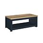 Highgate Coffee Table Navy Blue & Oak