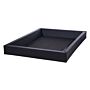 Waterbed Safety Liner Black Foam King Size 140 X 200 Cm Beliani