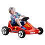 Aiyaplay 6v Electric Go Kart For Kids With Music, Light, Horn, For 3-5 Years, Red