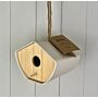 Earthy Natural Bamboo Japandi Birdhouse (16cm)