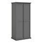 Paris Wardrobe With 2 Doors In Matt Grey