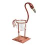 Hydroponic Home Decor - Pink Metal Flamingo Des 2