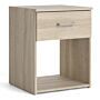 Space Bedside 1 Drawer In Oak