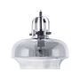 Pendant Lamp Smoked Grey Glass Industrial Ceiling Light