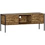 Brooklyn 2 Drawer Tv Unit, Dark Wood