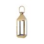 Metal Lantern Brass Stainless Steel H 55 Cm Pillar Candle Holder