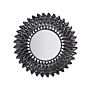 Wall Mounted Hanging Mirror Silver 70 Cm Round Sunburst Sun Shape