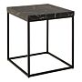 Barossa Coffee Table With Black Marble Effect Top & Black Steel Base 40cm