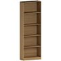 Cambridge 5 Tier Extra Large Bookcase, Oak