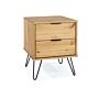 Augusta Pine 2 Drawer Bedside Cabinet