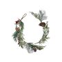 Artificial Christmas Garland Green Synthetic Material 150 Cm With Ornaments Frosted