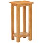 Vidaxl Side Table 27x24x55 Cm Solid Oak Wood