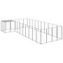 Vidaxl Dog Kennel Silver 13.31 M² Steel