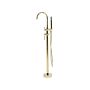 Bath Mixer Tap Gold Brass Freestanding Bathtub Faucet With Hand Shower