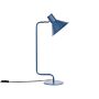 Desk Lamp Blue Metal 51 Cm Bedside Table Lighting Adjustable Cone Shade On-off Switch