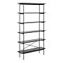 Angus Bookcase With 5 Shelves In Black