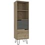 Manhattan Tall Bookcase, With 2 Doors