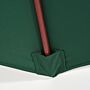 Outsunny 2.5m Wood Garden Parasol Sun Shade Patio Outdoor Market Umbrella Canopy With Top Vent, Dark Green